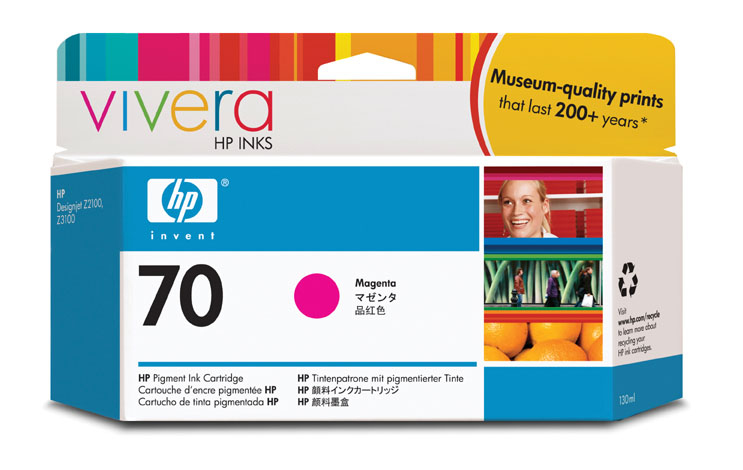 HP No. 70 Magenta Cartridge pro DJ Z2100, 130ml, C9453A
